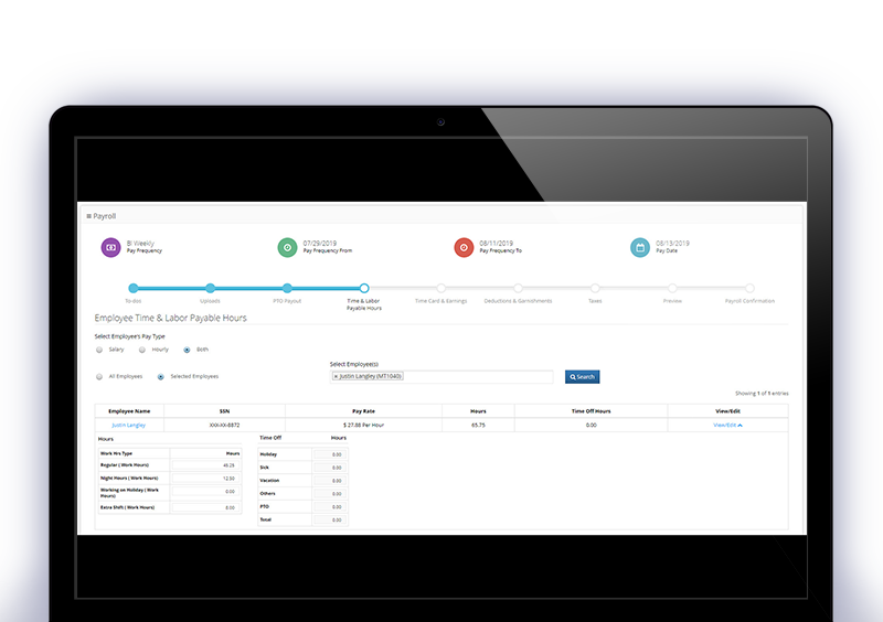 OnCore hr PAYROLL processing
