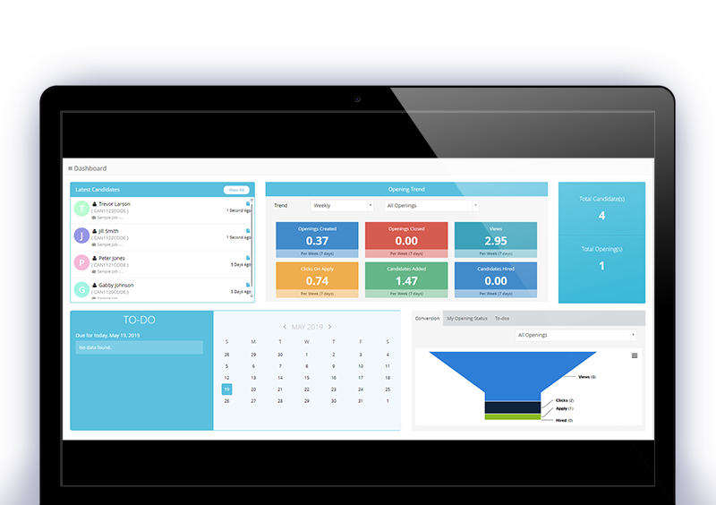 OnCore hire Communication Dashboard